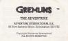 Gremlins : The Adventure - Amstrad-CPC 464