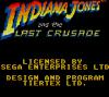 Indiana Jones and The Last Crusade : The Action Game - Game Gear