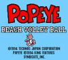 Popeye Beach Volleyball - Game Gear