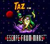 Taz in Escape from Mars - Game Gear