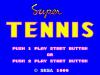 Super Tennis : The Sega Card  - Master System