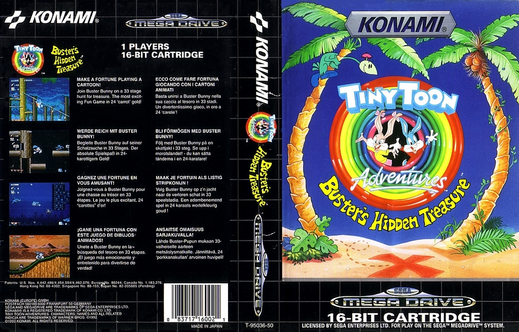 tiny toon adventures mega drive