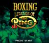 Boxing : Legends of the Ring - Mega Drive - Genesis