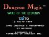 Dungeon Magic : Sword Of The Elements - NES - Famicom