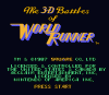 3-D World Runner - NES - Famicom