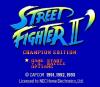 Street Fighter II ' : Champion Edition - PC-Engine Hu-Card