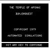 Dunjonquest : Temple of Apshai - TRS-80